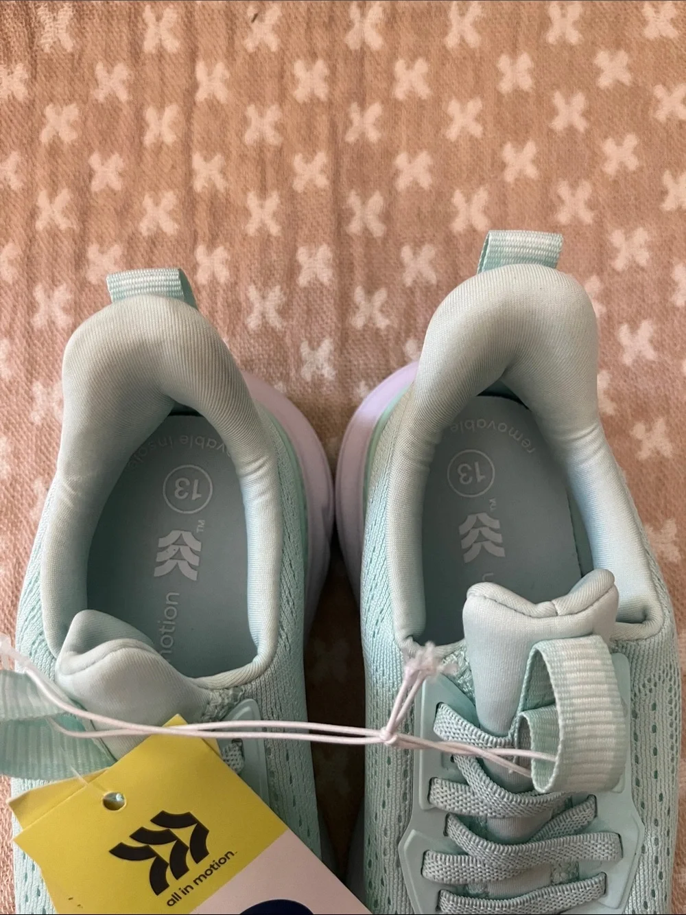 all in motion Light Mint and Pink Kids' Sneakers